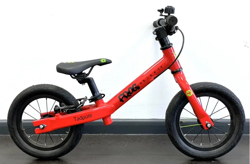 EX DISPLAY Frog Tadpole Balance Bike 12 inch Wheel 2023 in Red